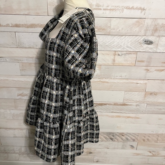 NWT English Factory size M tweed mini dress - Picture 5 of 11